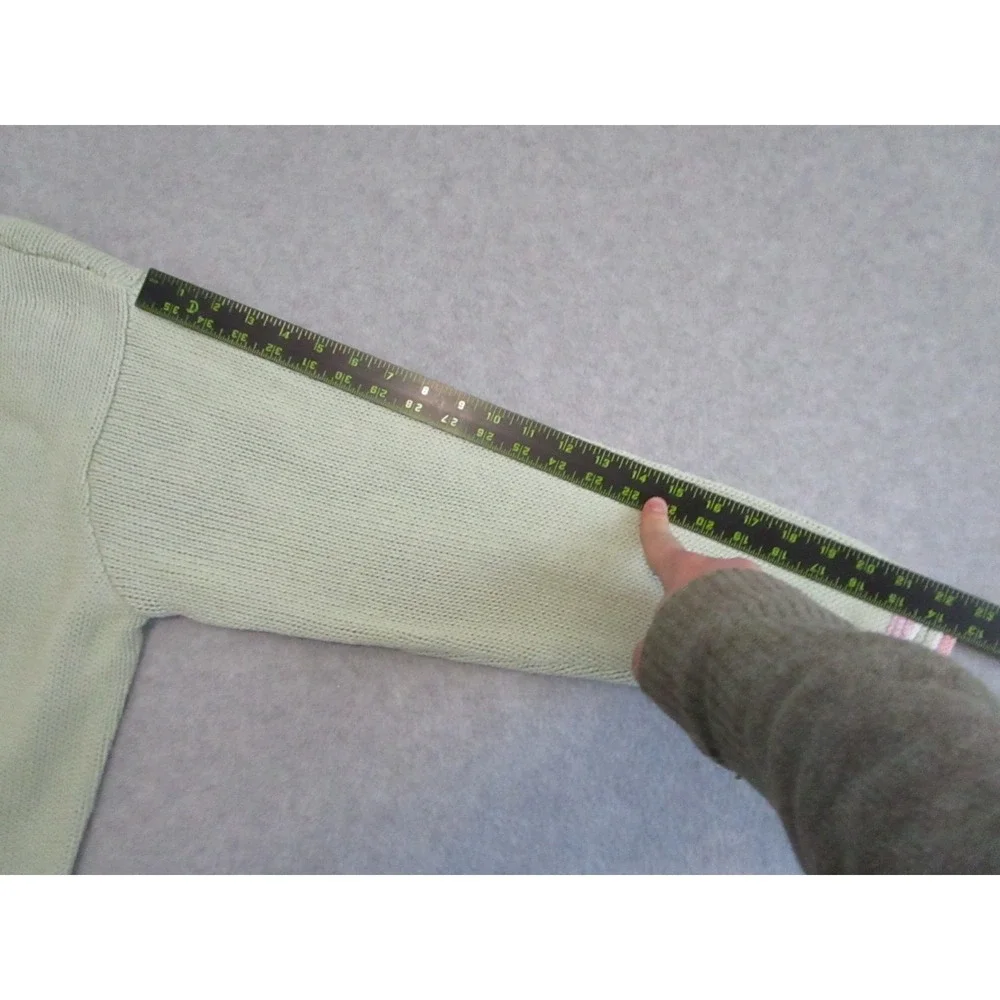 Vintage Storybook Knits Cardigan Womens LGreen Handknits‎ Sweater Cottagecore